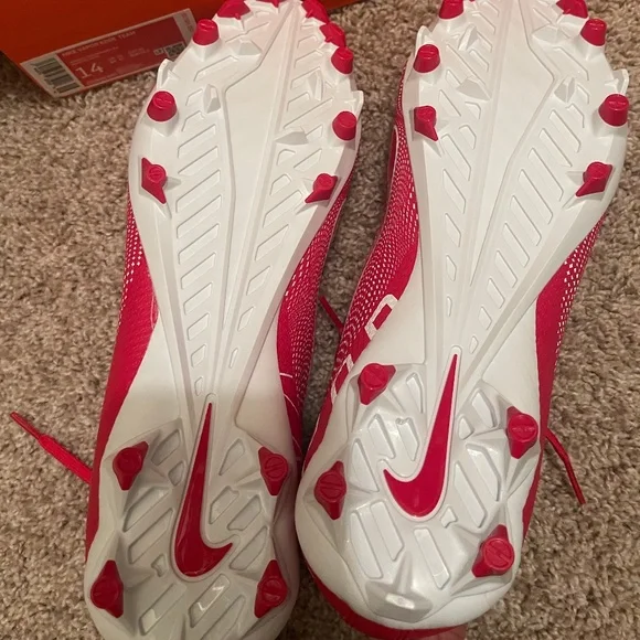 Nike Vapor Edge Team Football Cleats University Red Men's Size 14
